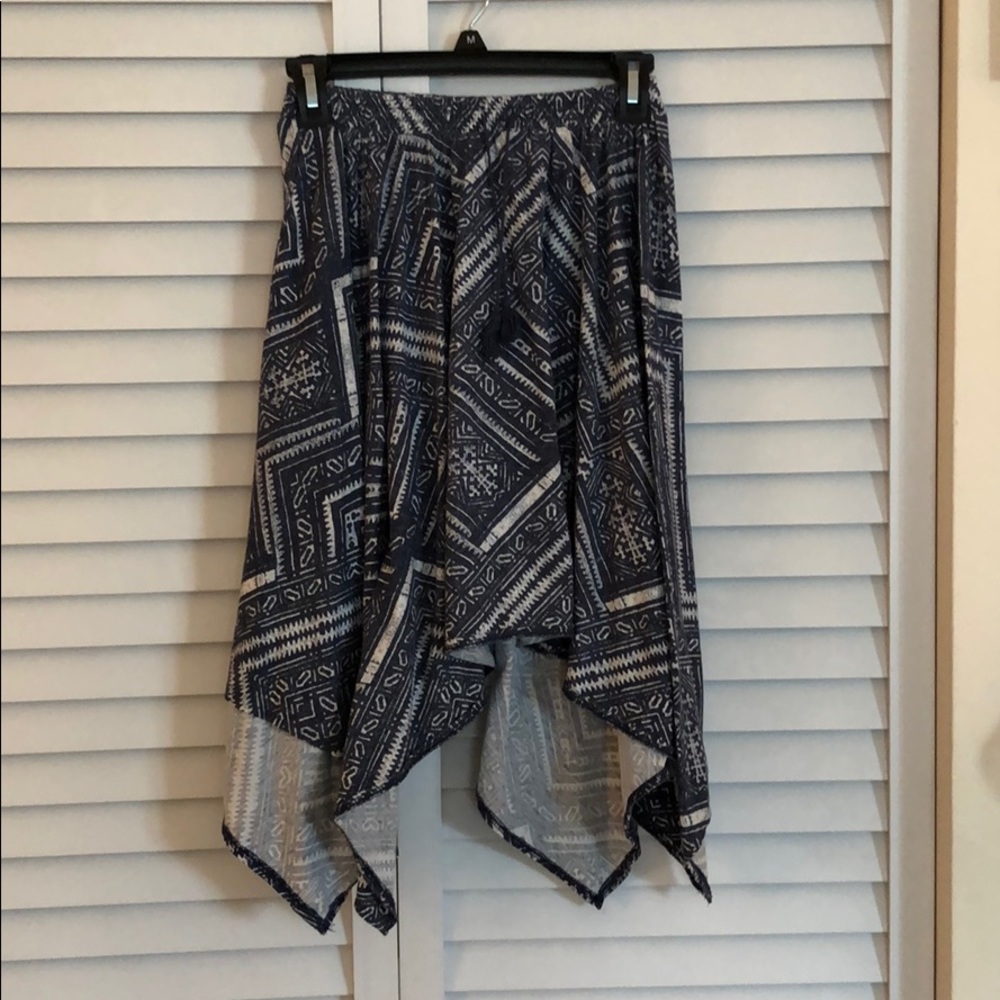 Blue and white skirt